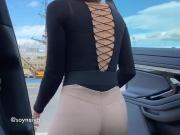 Bangin Babe In Tight Trousers Twerking And Flashing Her Ass