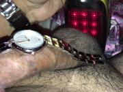fun with vibrator and watch