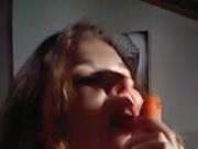 my girlfriend love carots banana and blowjob