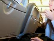 Airplane Blowjob and swallow
