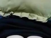 desi guy cumming on her big tits