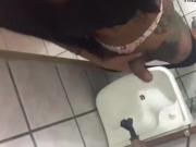 sexy shemale cum in toilet