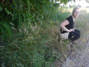 18yo blonde caught pissing, fucked and then licked clean