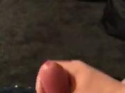 Wanking my tiny lubed cock