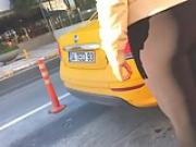 Sexy ass in spandex leggings.