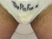 Pissing in the loo ...