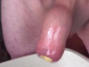 Piss with potato in foreskin #2