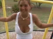 Christina Model on the playground rare video