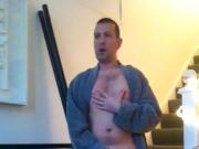 Wanking, waiting for the ostman