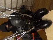 Rubbersacked slave gets a suspended