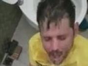 Hot gay piss drinking in public restrooms