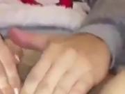 Neighbor fingers herself to orgasm
