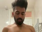 Twink Ali 19 miliking his cock