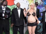 Busty Blonde Cindee Gets Enjoys Interracial Gangbang