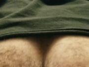 Close up anal hairy ass