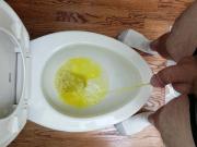 Male pee POV
