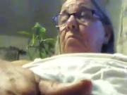 Grandma sneaks pussy play
