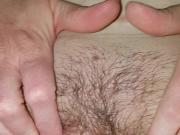 hairy milf satisfied with satisfyer and finger