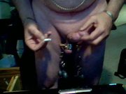 spiked cbt ball stretcher and more part 2 with cumshot