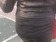 Some random slut with leather leggings!!!