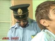 Young criminal undergoes oral-anal interrogation