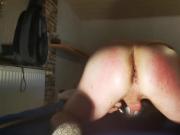 Young boy tryout new plugs & spanking