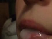 Wife cum in mouth