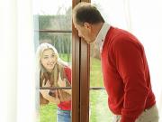 OLD4K. Old dad enjoys unexpected encounter with beautiful...