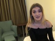Pretty English subslut throated and pussy rammed roughly