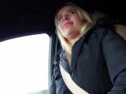 Blonde cutie Nikky Dream gets her pussy fucked in the car