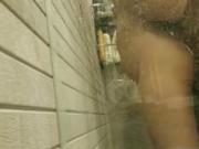 Unaware shower fuck