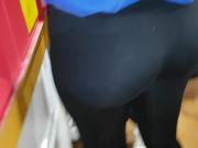 Candid Big round indian booty!! in leggings!!2