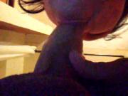 My bbw wife sucking my dick