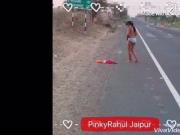 Pink Rahul Jaipur - Daring wife stripping nude on highway