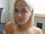 Blonde reveals her big beautiful boobs