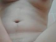 my hot teen GF masturbating in bathroom