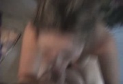 Wife surprised by huge cumshot