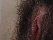 Hairy Slut shows you her pussy up close