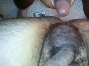 Another hairy guy wanting to become my sub slut. Top view.