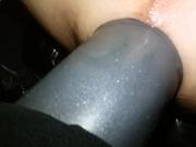 Big Dildo Anal on improvised fuckingmachine FK