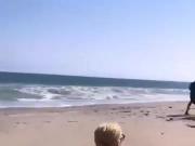 BBW Wife twerks her big booty on the beach