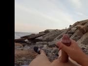 FINGERING ON A NUDIST BEACH