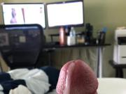 Stroking my hard cock and cumming