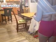 Booty shorts and boobs