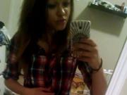 Cute Gf self shot stripping