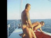 Cannon & Josh on a Boat