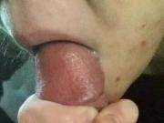 Giving my ex a load on her tongue