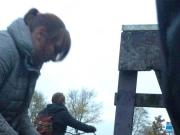4woman see my cum busstop public big dick flash
