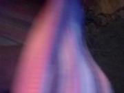My cock flashed in panties.