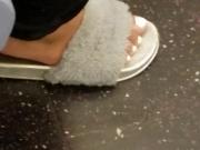 Cute ghetto girl candid white toes pt2